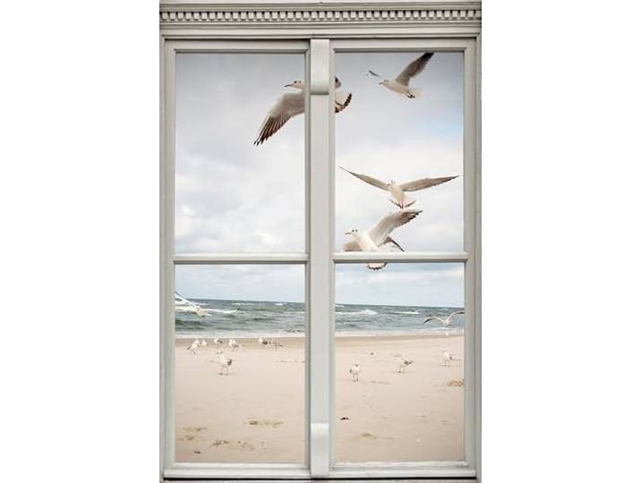 Queence Wandsticker, Selbstklebende Vinylfolie, 3D-Effekt, Motiv Stein Durchbruch, Matt, Modern, Wanddekoration, 60x50 cm (WS1605, 80x120 cm, Vertikal)