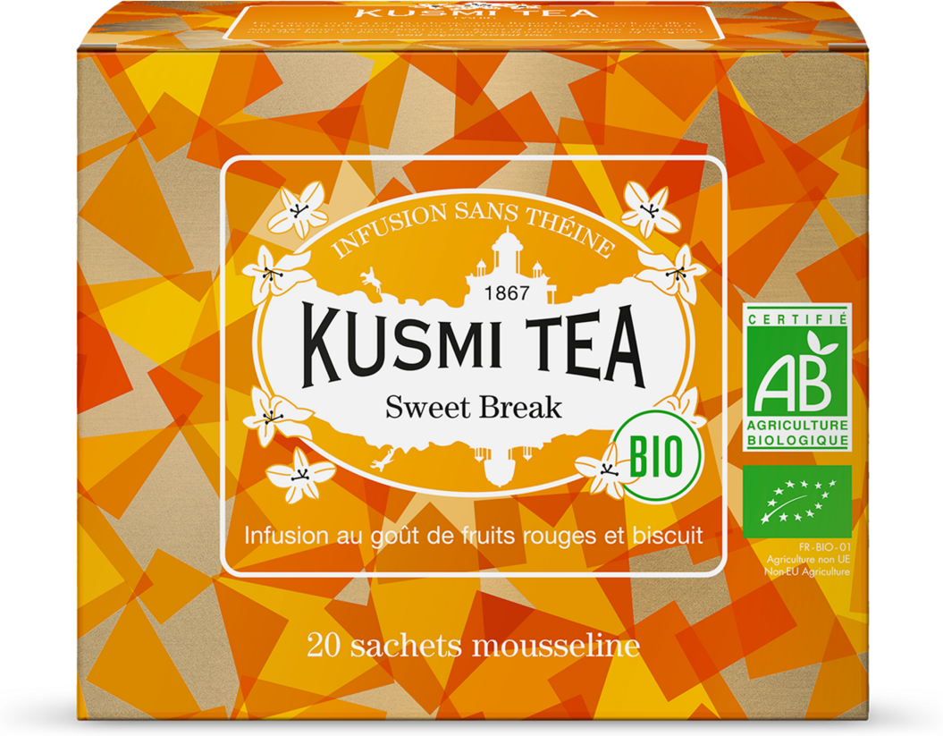 Sweet Break bio - Hibiskus, karamell, getreide, rote Früchte - Kusmi Tea