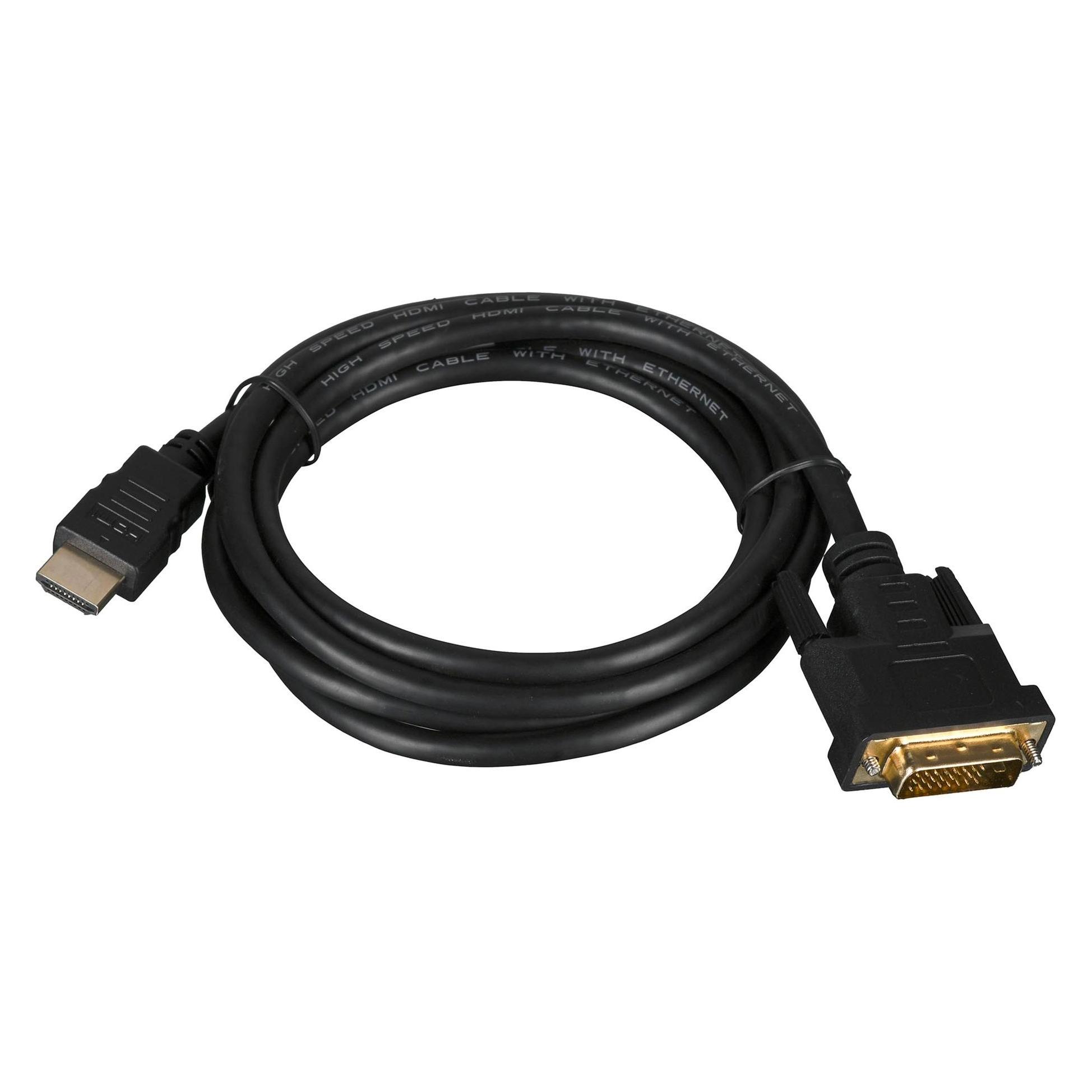 Lanberg CA-HDDV-20CU-0018-BK Videokabel-Adapter 1,8 m HDMI Typ A (Standard) DVI-D Schwarz (1.80 m) (CA-HDDV-20CU-0018-BK)
