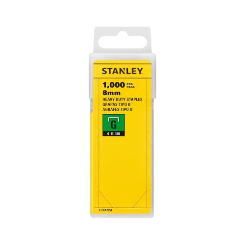 Stanley 1-TRA705T zware nietjes 8mm, geel/zwart (1000 stuks)