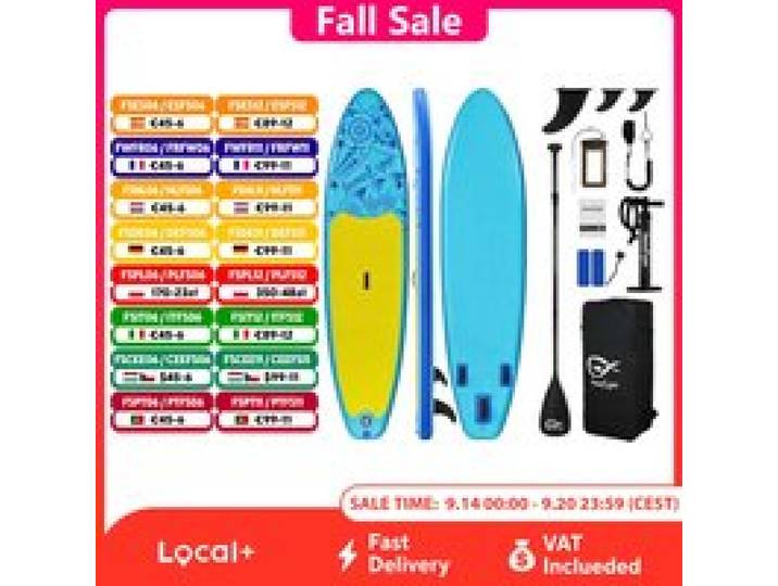 InnoExpo Opblaasbaar Stand Up Paddle Board met accessoires Opblaasbaar Paddleboard Surf Sup Board Antislip Watersport Paddleboard