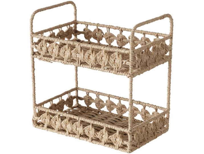 Etagere Charis - Farbe: braun - Material: Papier/Eisen - 218