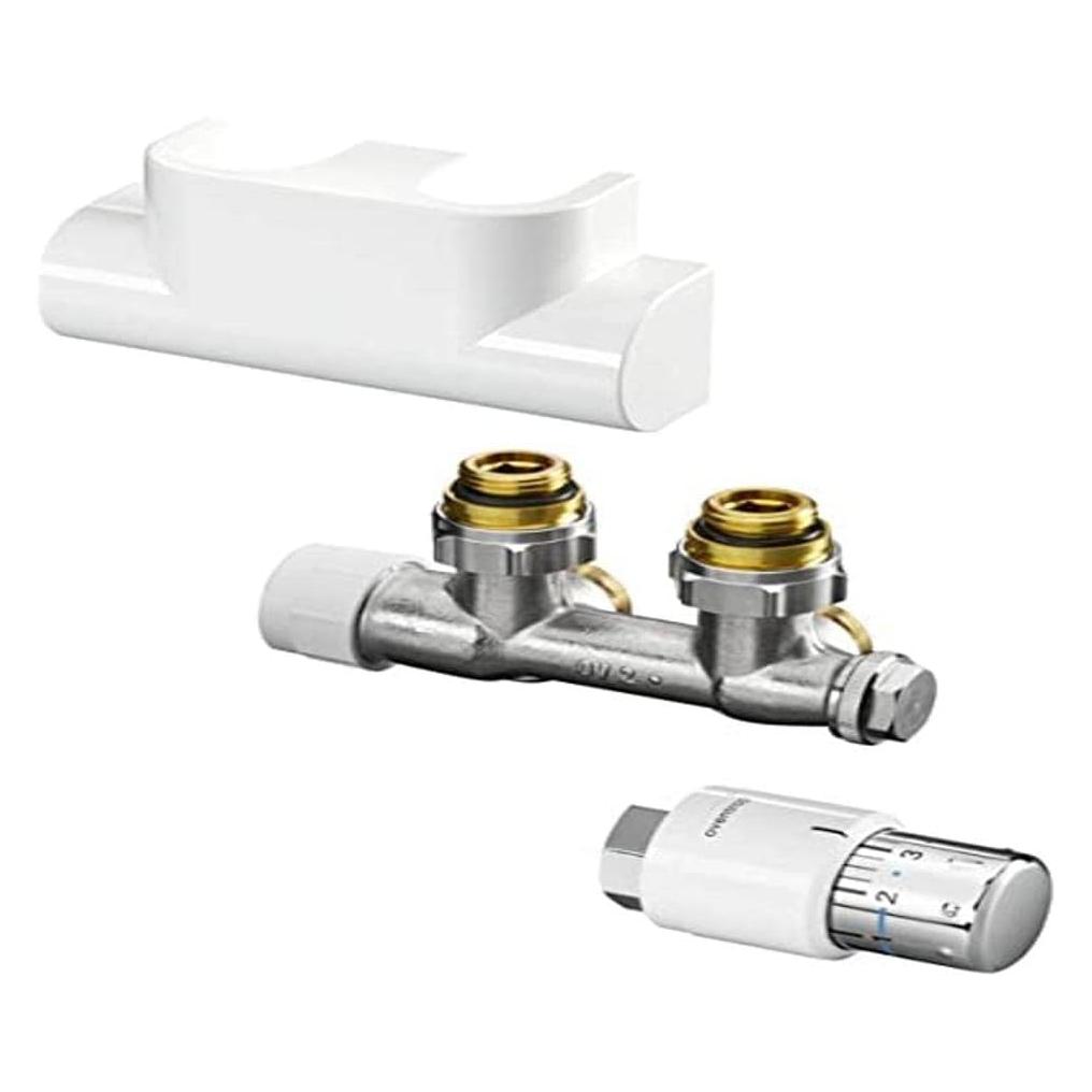 Oventrop Anschlussset Multiblock T Eck, weiss, Uni SH (1184184)