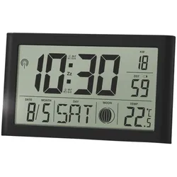 Activa Digitale LCD Tischfunkuhr mit Datumsanzeige und Temperaturanzeige