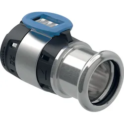 Geberit FlowFit Übergang auf Geberit Map mit Pressmuffe Edelstahl 25mm-d22