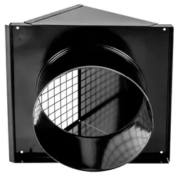 Wolf Wandhaube DN180 Farbe: schwarz, für CWL