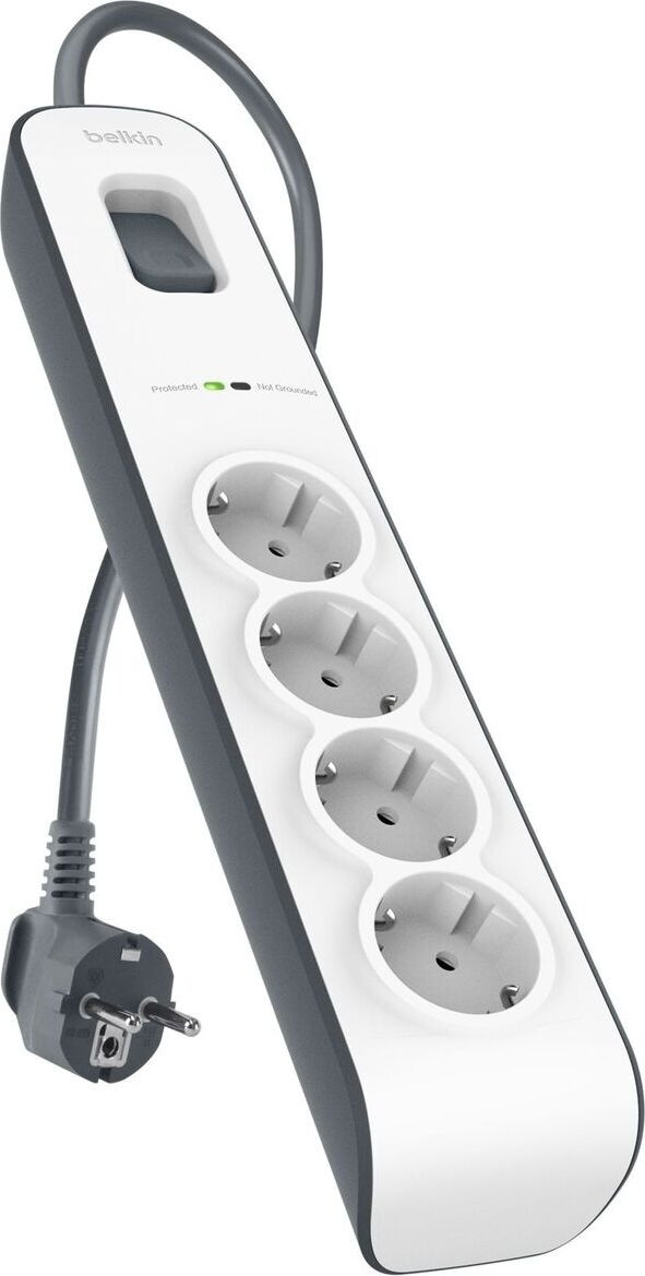 Belkin Surgemaster overspanningsbeveiligde stekkerdoos met 4 stopcontacten