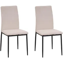 HTI-Living, Stühle, Esszimmerstuhl Finn Cordstoff Creme