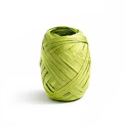 Creativery 20m Papierband Raffiabast Geschenkband Raffia Papier Schnur für Craft Verpackung Bastband Bastelband Bastelarbeiten Geschenke Dekorationen Lindgrün