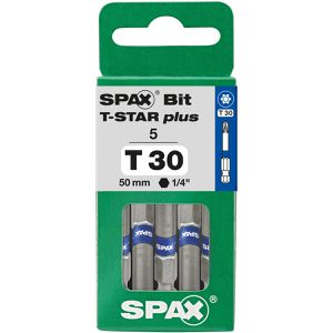 Spax Bitset BIT T-STAR plus, 5000009193309, 5-teilig, 50 mm, TX T30