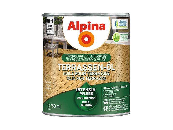 Alpina Terrassen-Öl Douglasie Gelb 0.75 l Matt