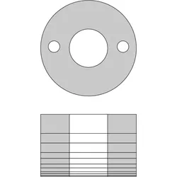 JSO Ringsatz bis 80mm B=30mm, mit Mitnehmerlöcher - 39548-0-30080-2