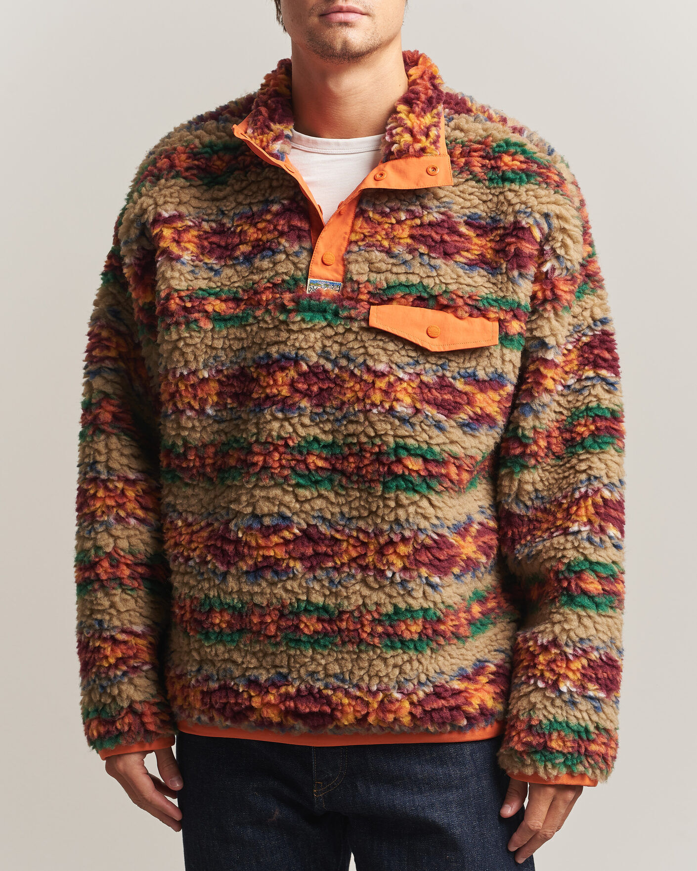Polo Ralph Lauren Shaggy Hi Pile Red Rock Fairisle men XL Flerfarvet