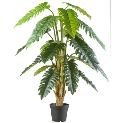 Kunstbaum CREATIV GREEN "Philodendron xanadu", grün, H:195cm, Kunststoff, Kunstpflanzen, mit großformatigem Blattwerk