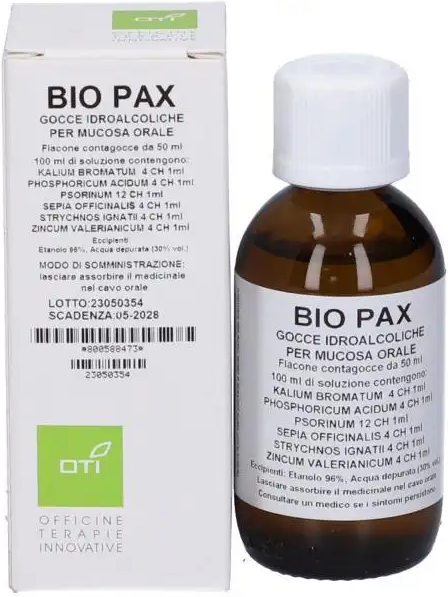 OTI Srl Bio Pax Gocce per Mucosa Orale, 50 ml