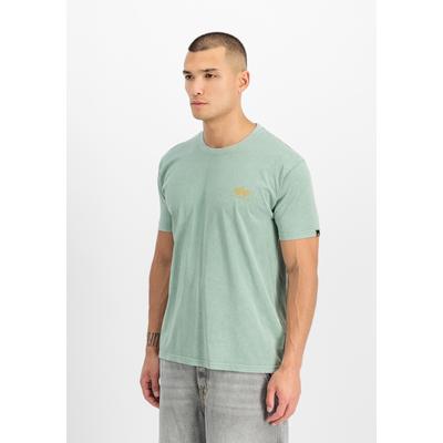 T-Shirt ALPHA INDUSTRIES "Legend T-Shirt", Herren, Gr. M, grün (frost grün), Obermaterial: 100% Baumwolle, Shirts T-Shirt