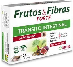 Frutos E Fibras Tratamento Intestinal Ação Rápida 24 cápsulas