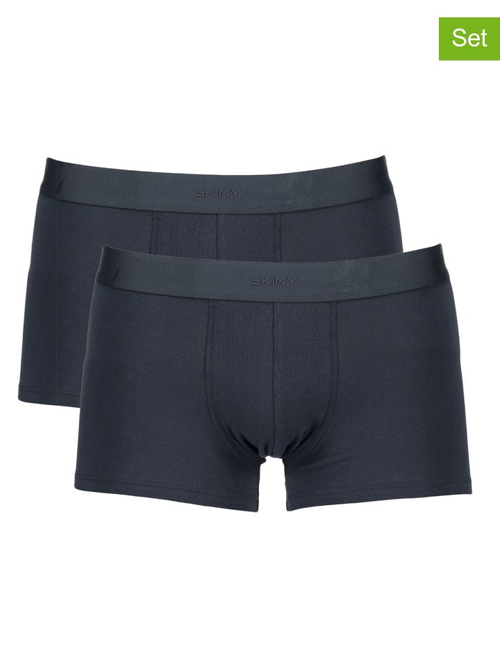 Skiny 2er-Set: Boxershorts in Dunkelblau - L