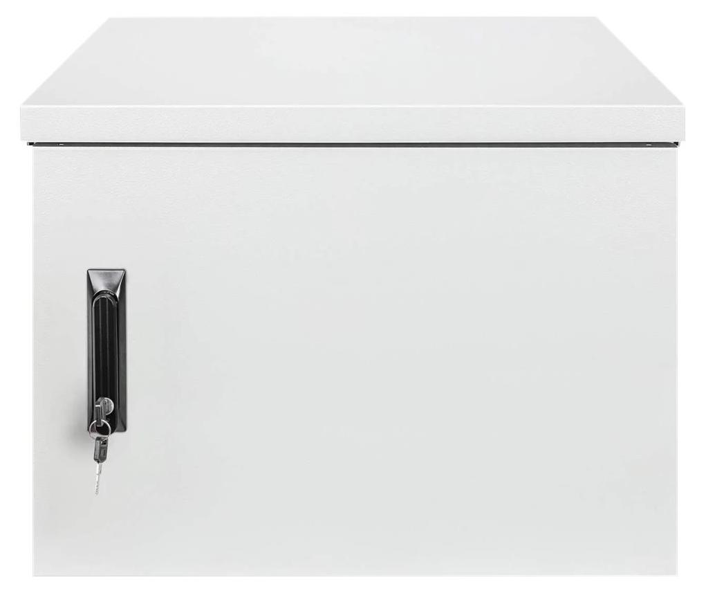 Intellinet 716093, Wandmontiertes Regal, 9U, 100 kg, Sperrschloss, Verbessertes Kabelmanagement, 36 kg