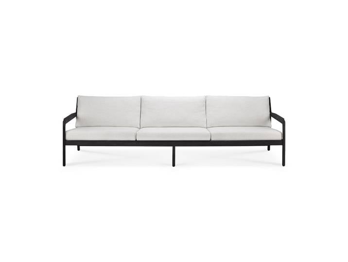 Ethnicraft Jack 3-Sitzer Sofa Teak mit Stoffkissen