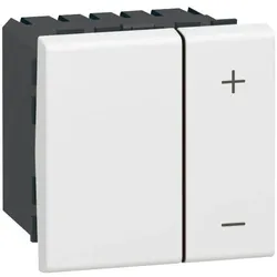 Legrand 078405 Mosaic Dimmer ER 2-modulig 2-Leiter 600W Farbe: Ultraweiß