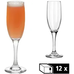 Libbey 12er Set Sektgläser -EMBASSY- 177 ml, Ø 7 cm, H: 20,5 cm