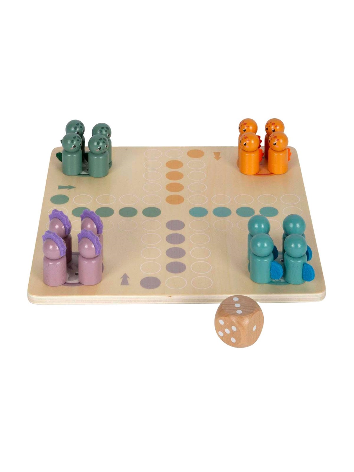 Small Foot - Wooden Ludo Game Dino