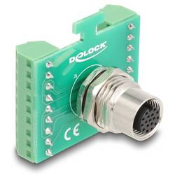 Delock Seriell Adapter [1x M12-Buchse - 1x Buchse] Grün 60660