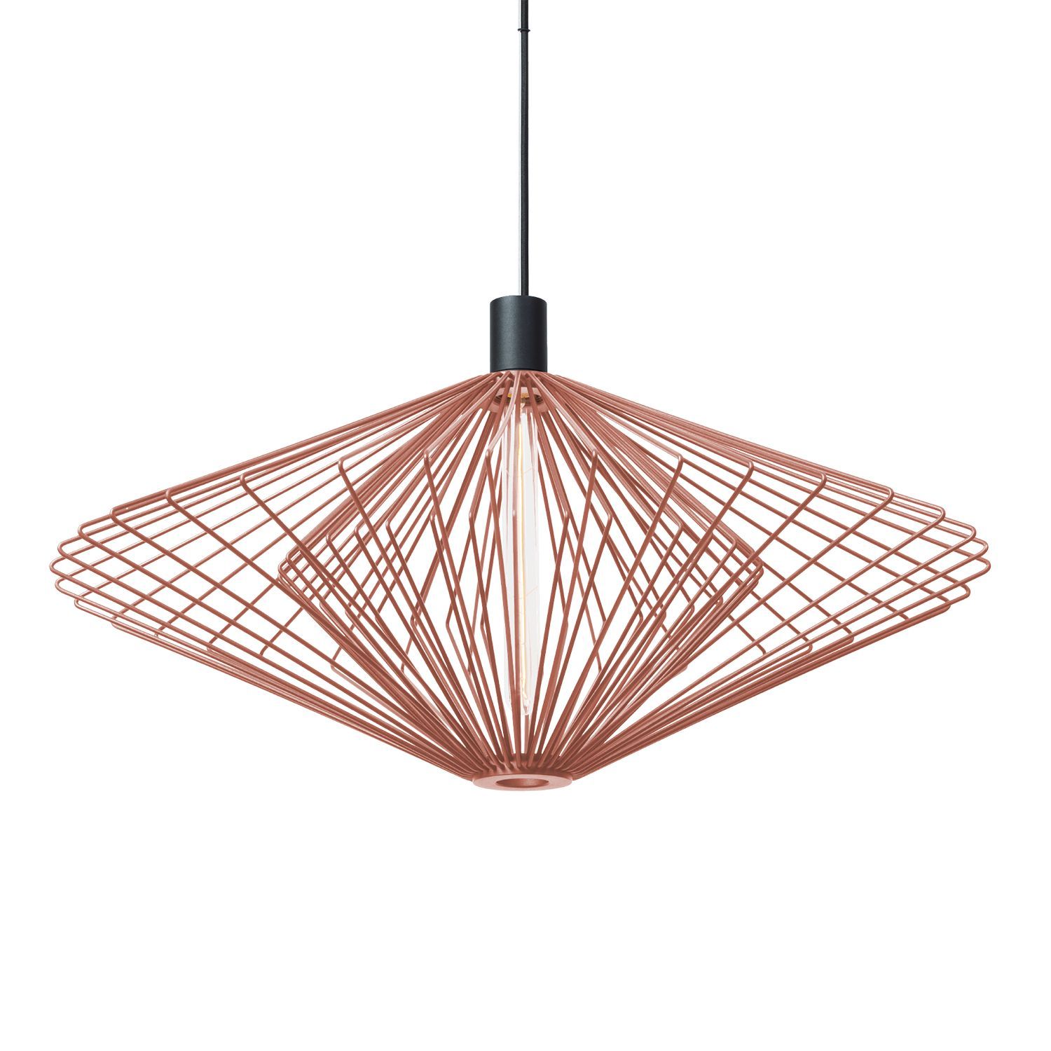 Wever & Ducré Pendelleuchte WIRO 2.0 DIAMOND CEILING SUSP E27 P 6.0m cableKupferstahl 6 m Zuleitung 2297E0P0 5404037320141