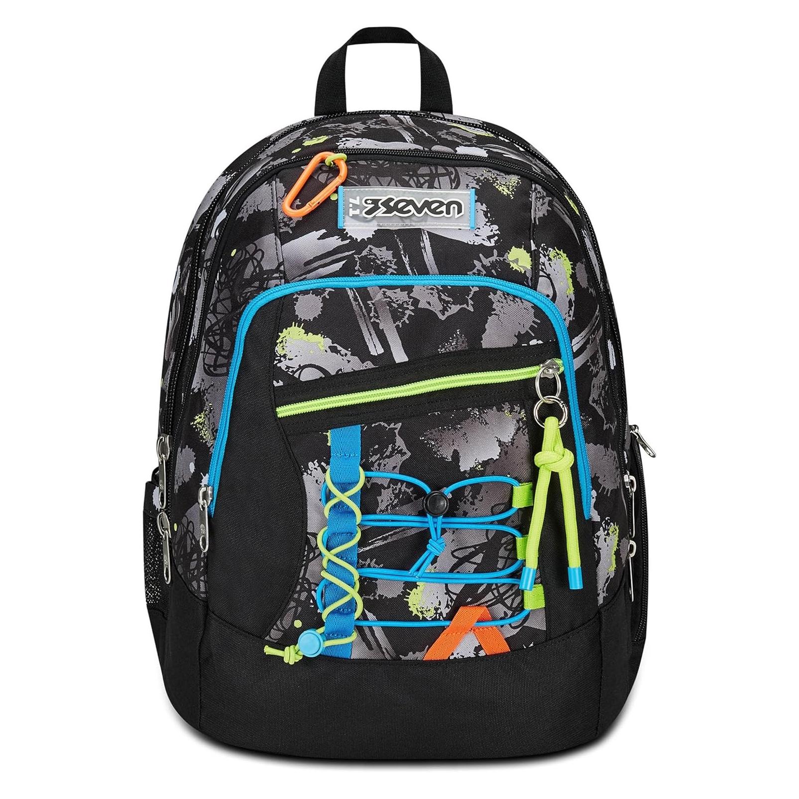 Seven Advanced Feeling Me Schwarzer Schulrucksack (32 l) (200102412-899)