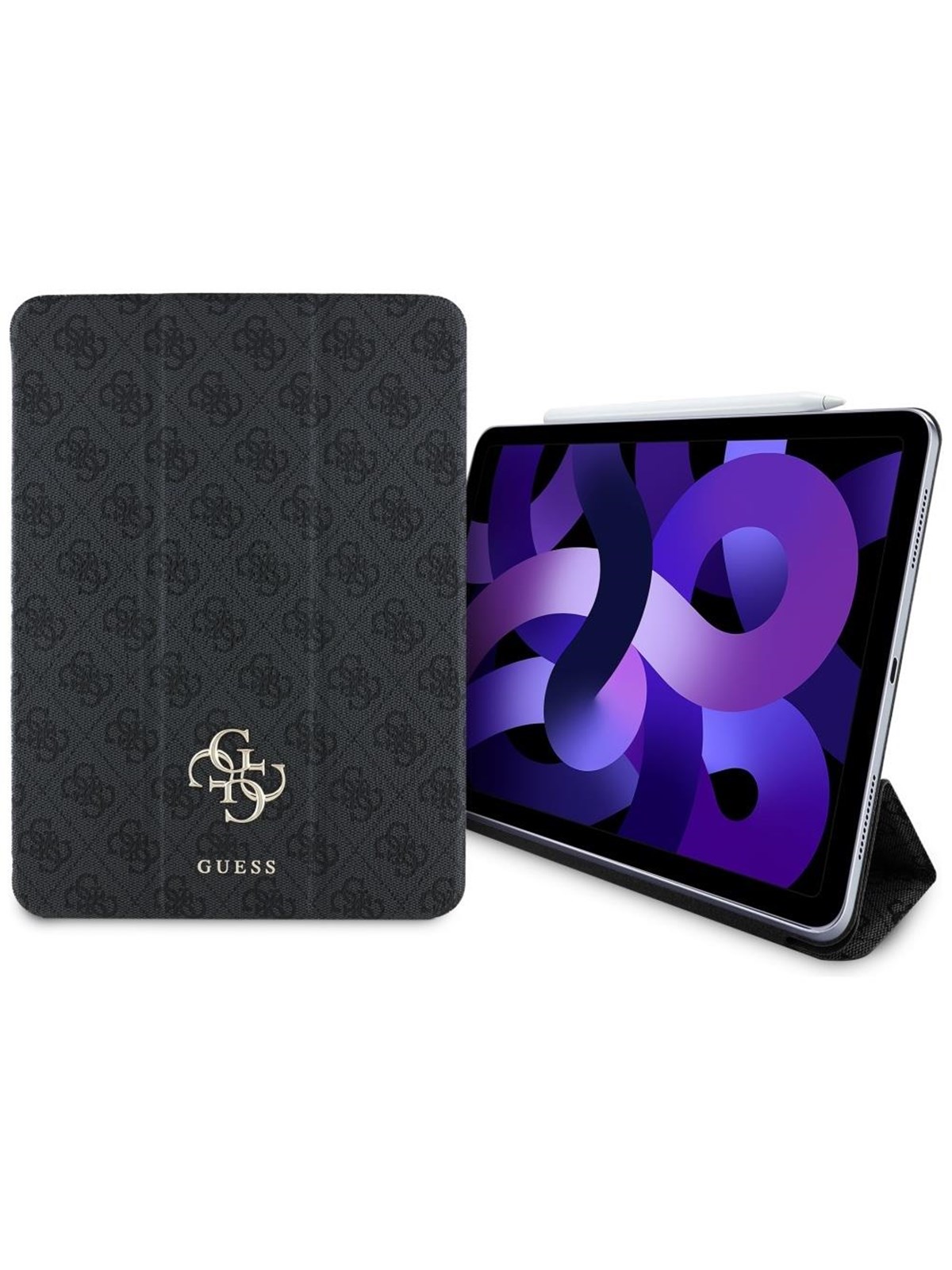 GUESS GUFC11RM24PS4SGK iPad Air 11" 2024 black/black Magnetic 4G Big Logo