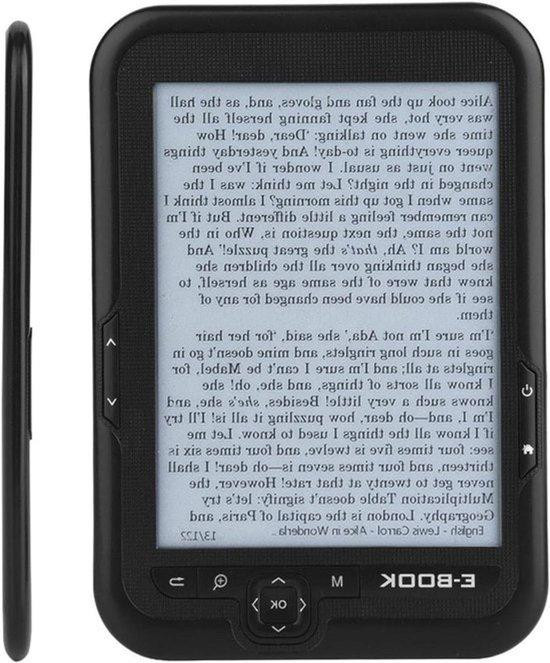E-reader met 6 inch E-ink scherm in het zwart