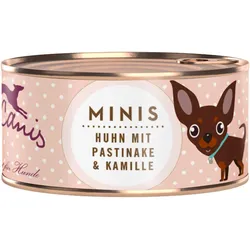 Terra Canis MINIS 100g Hundenassfutter Sparpaket 36 x 100 Gramm Huhn mit Pastinake & Kamille