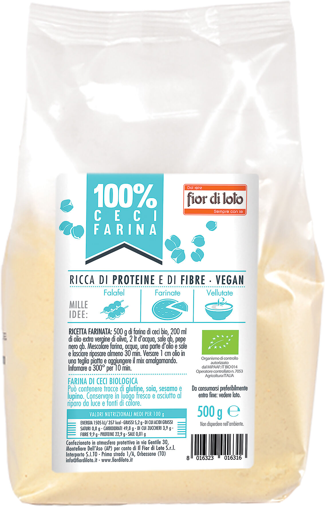 Biotobio Farina Ceci Bio 500g