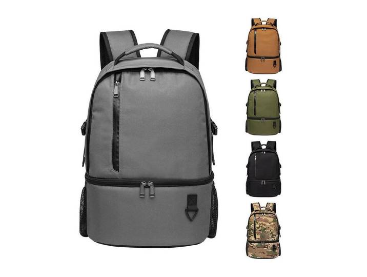 LuxusKollektion Kühltasche Kühlrucksack 28L isoliert Doppelschicht Picknick Reisen Grau