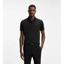BOSS für Herren. 50565163 Poloshirt Paddy Structure schwarz (XXL), Lässig, Baumwolle, Kurzarm