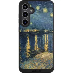 Nivocase Handyhülle für Samsung Galaxy S24+ Hülle NIVOpure Case Schwarz Kunst Malerei (Samsung Galaxy S24+), Smartphone Hülle, Schwarz