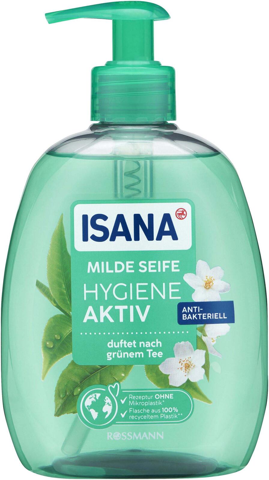 ISANA Hygiene-Aktiv Grüner Tee Flüssigseife 500 ml 4305615776484