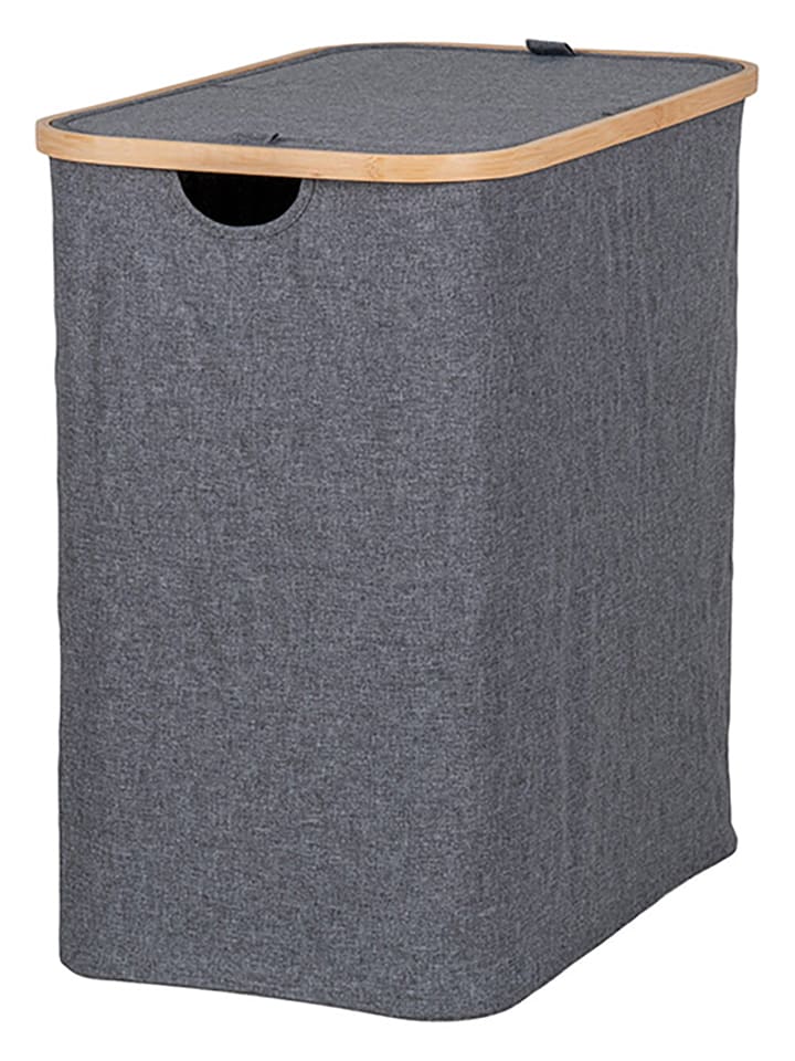 House Nordic Wäschekorb in Anthrazit - (B)33 x (H)54 x (T)54 cm - onesize