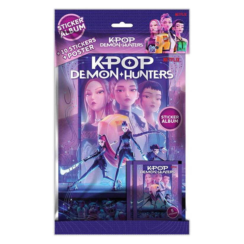 Altri Stickers KPop Demon Hunters Starter Pack (Deutsch, Norwegisch, Booster Pack) (CAR3132)