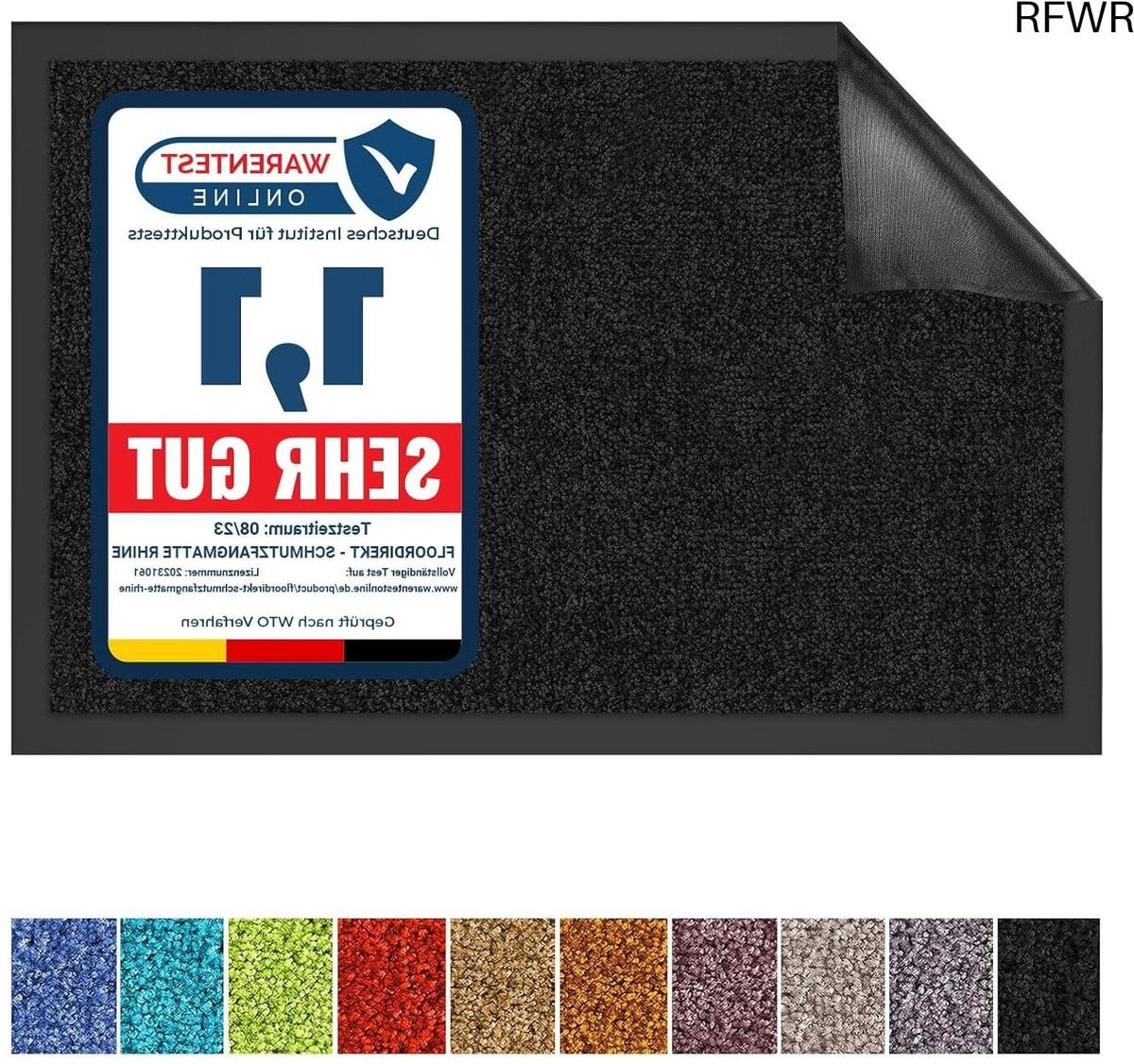RFWR® Wasbare Schoonloopmat met Antislip Achterkant