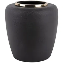 present time, Vase, texturierte metallvase dex