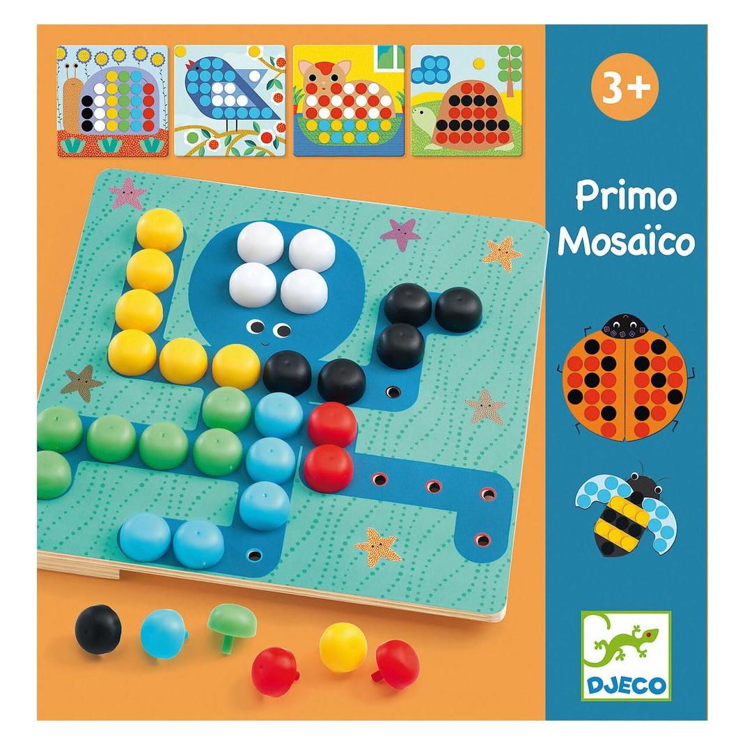 Djeco Lernspiel Primo Mosaïco (mult) (Deutsch, Französisch, Italienisch) (5408140)