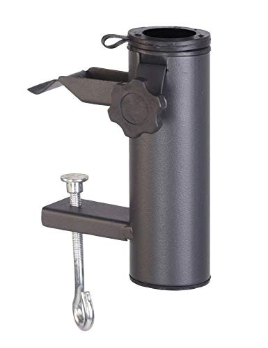 Spetebo Parasolhouder voor balkonleuning, Antraciet, voor parasoldiameter tot 48 mm