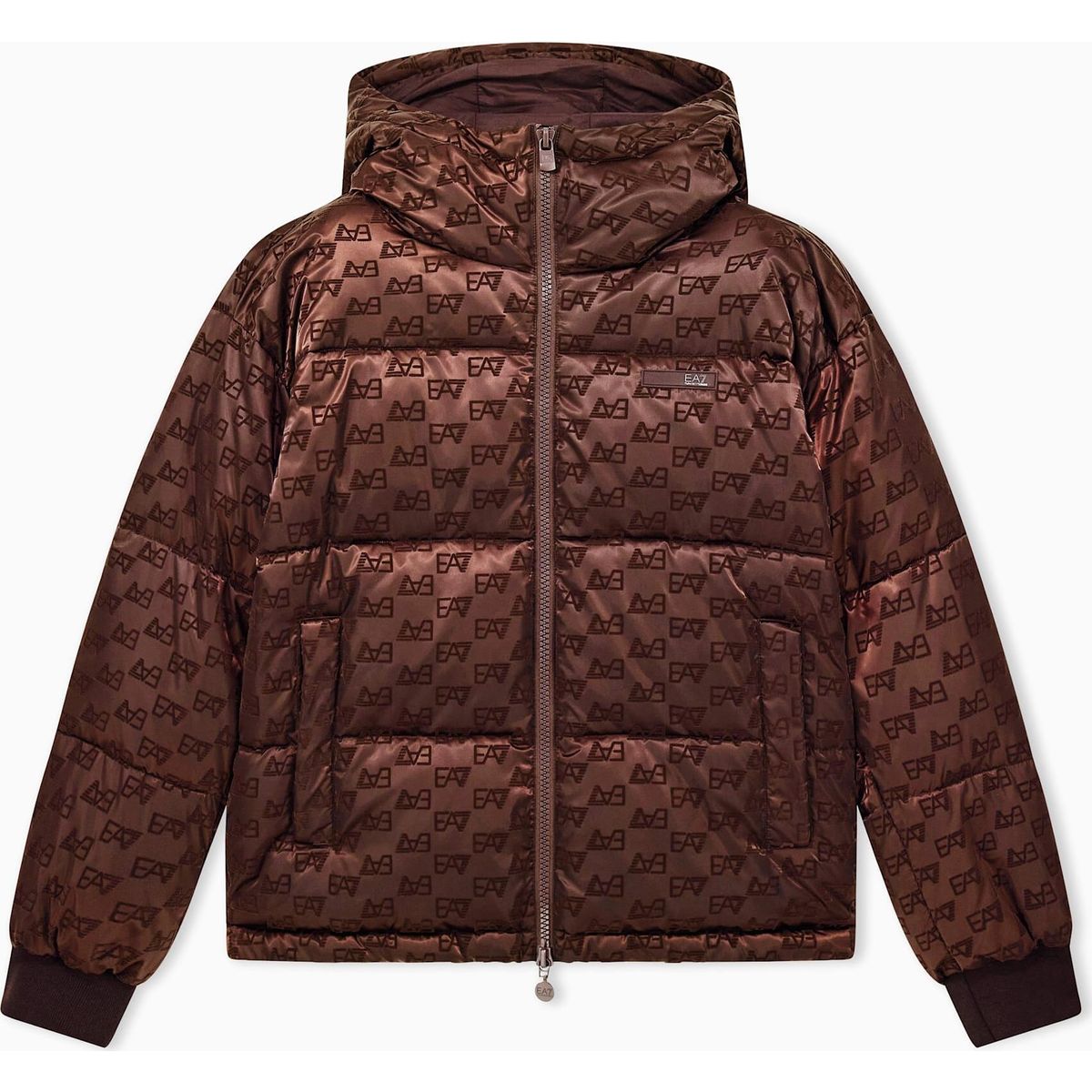EA7 Mountain Winter Jackets W Bomber Jacket Extra Padded Monogram fancy chicory coffee (F6016) S 7W001504 AF27530-F6016-S