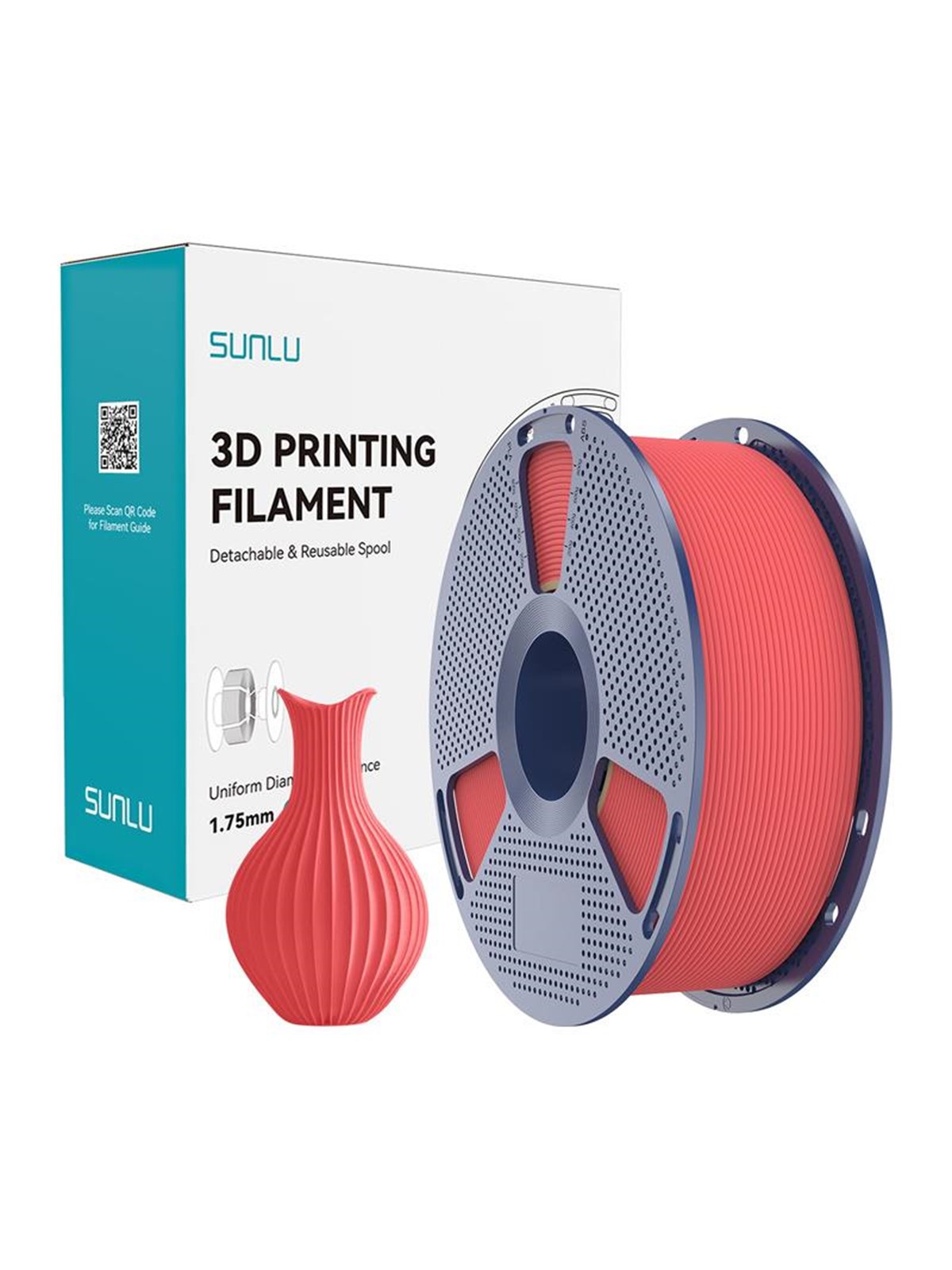 Sunlu PLA Classic Filament - Cherry, 1.24g