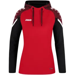 JAKO Performance Hoodie Damen rot/schwarz 36