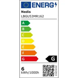 Nedis LED NV-Lampe MR16 5,8W GU5.3 450lm 2700K Ersatz für 41W Lebensdauer 15000h