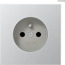 Jung AL1521FKI Steckdose 16A Franz./ Belg. erhöht Berührungsschutz LS Aluminium