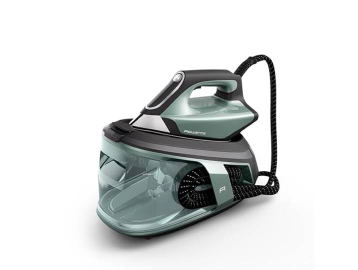 Rowenta Force Pro 500 Dampfbügelstation, 2800 W, 130 g/min variable Dampfmenge, Dampfstoß von 600 g/min, spart Energie, Quicksteam-Technologie, Eucalyptus/Schwarz, VR9042F0